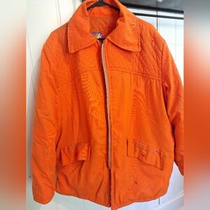 Antler Orange Quilted Hunting Jacket Sportsman XL SAME DAY SHIPPING